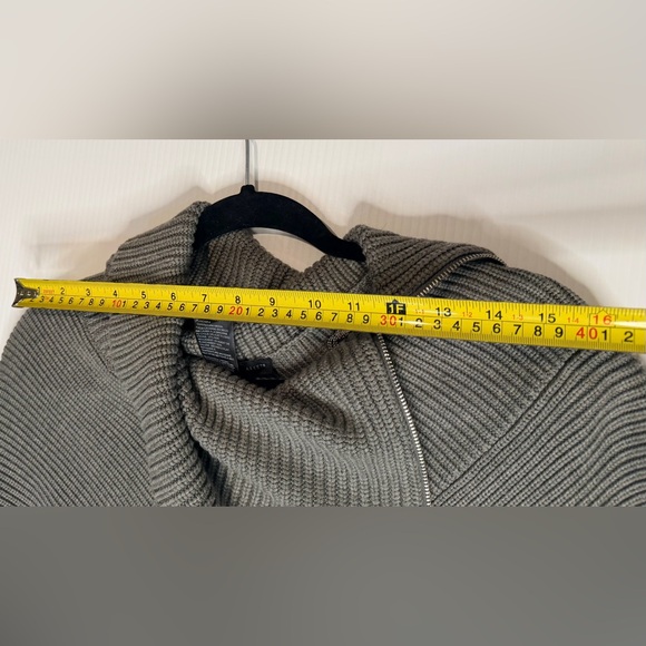 White House Black Market Gray Cowl Neck Sweater - Picture 15 of 16